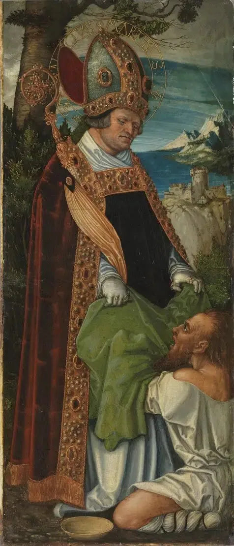 Retablo de Pfirtscher: San Martín - Lucas Cranach el Viejo