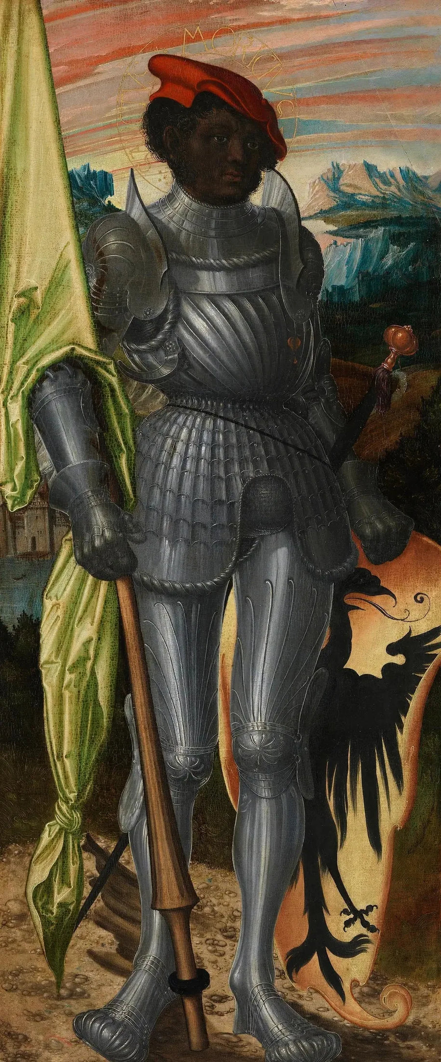 Retablo de Pfirtscher: San Mauricio - Lucas Cranach el Viejo