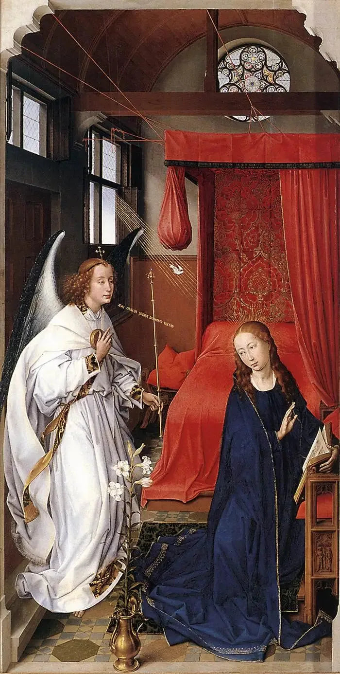 Retablo de Santa Colomba: Anunciación - Rogier van der Weyden