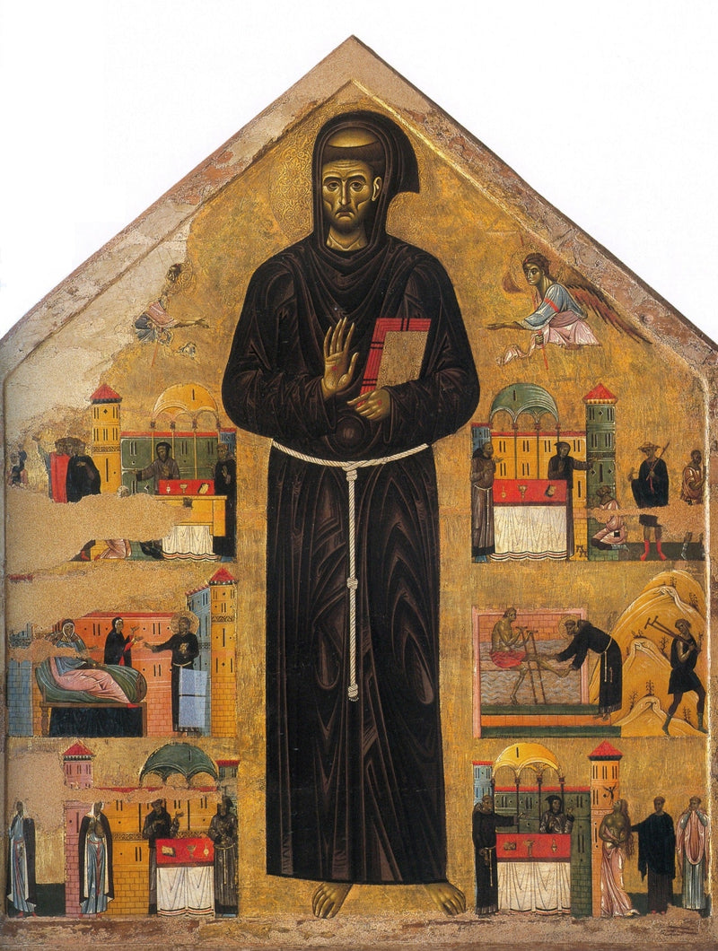 retablo de san Francisco y seis de sus milagros - Giunta Pisano