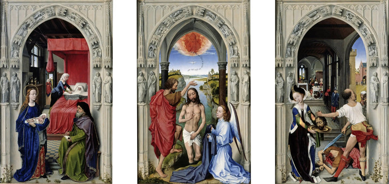 retablo de san Juan Bautista - Rogier van der Weyden
