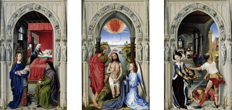 retablo de san Juan Bautista - Rogier van der Weyden