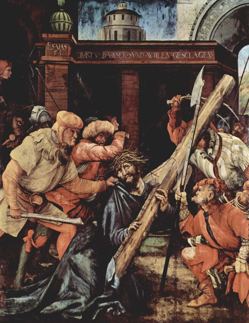 Retablo de Tauberbischofsheim: El Cristo llevando la cruz - Matthias Grünewald