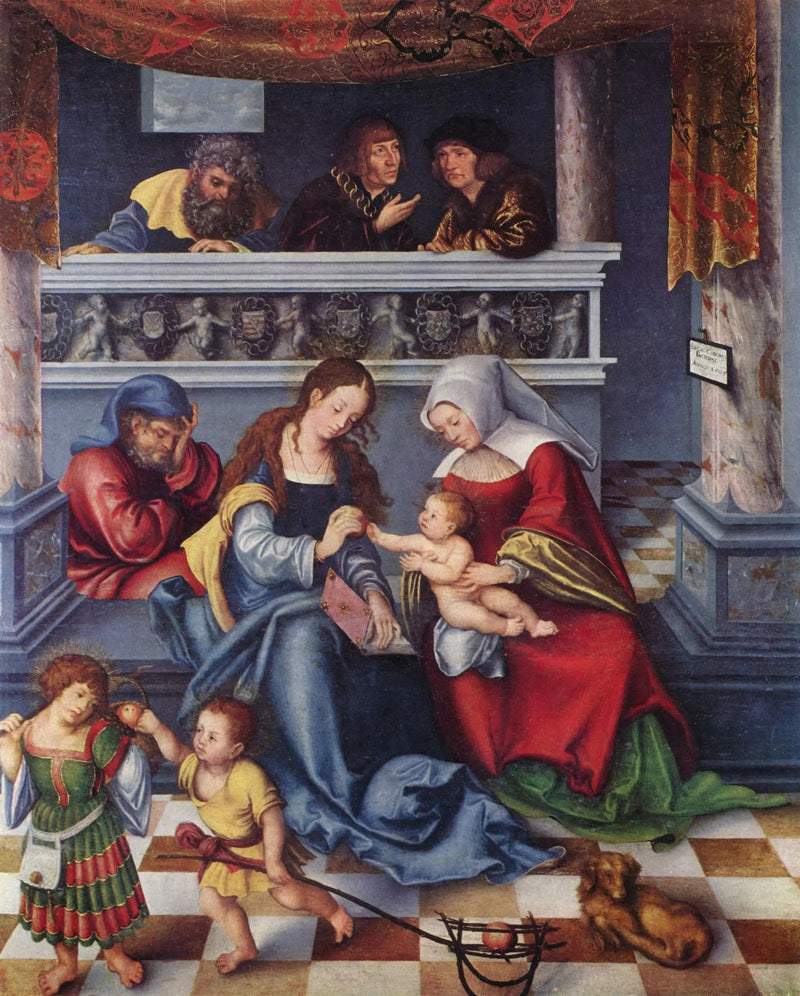 Retablo de Torgau: Santa Parentesco - Lucas Cranach el Viejo