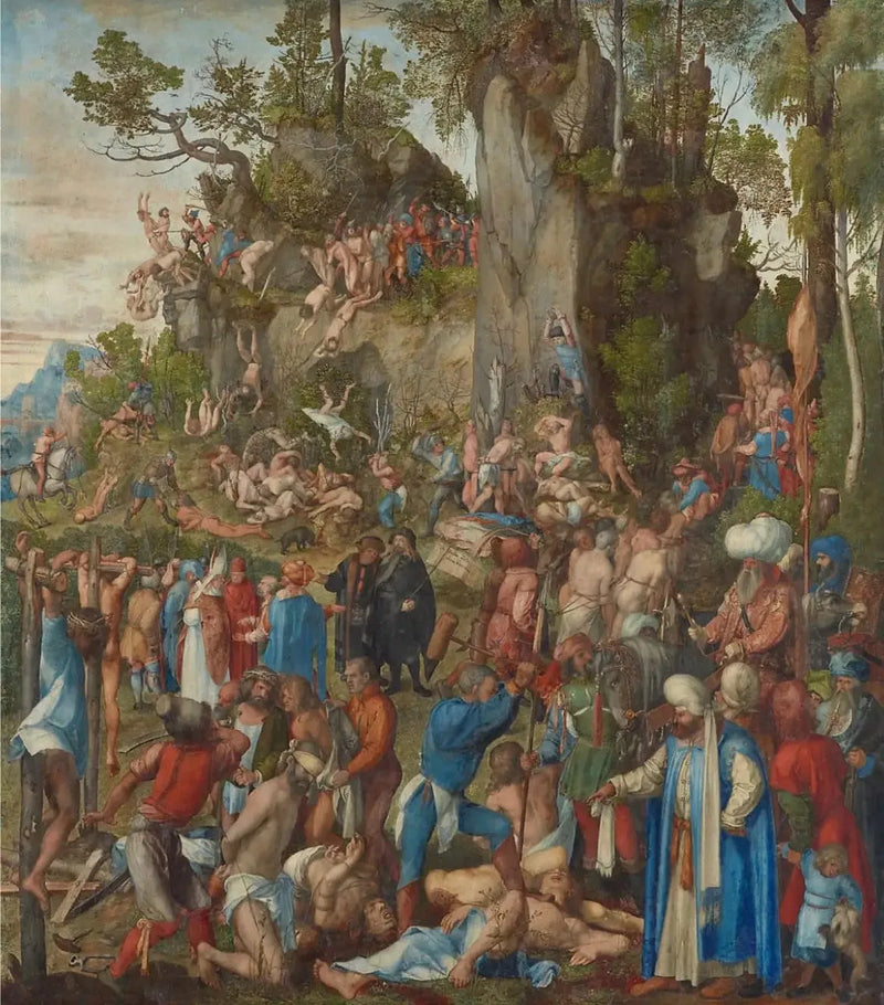 retablo de los diez mil mártires - Albrecht Dürer