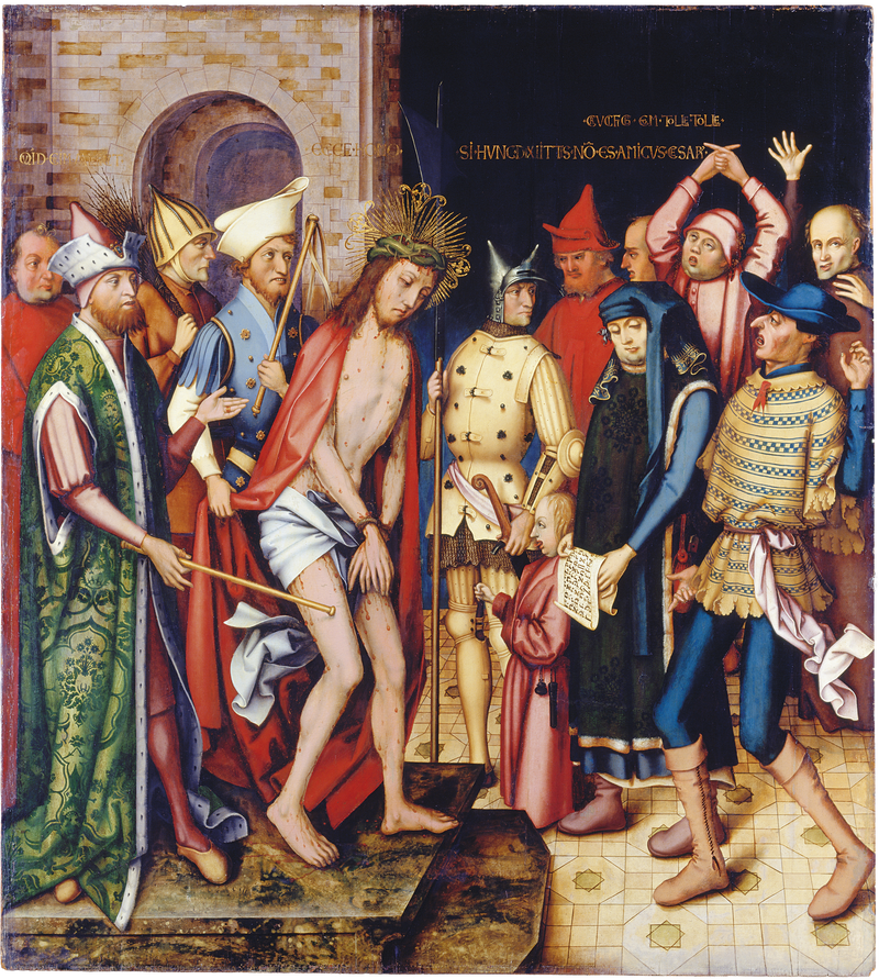 Retablo dominicano de Frankfurt: Ecce Homo - Hans Holbein el Viejo