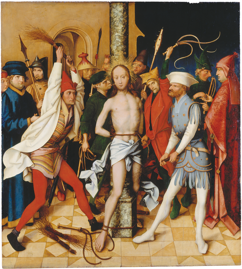 Retablo dominicano de Frankfurt: Flagelación - Hans Holbein el Viejo