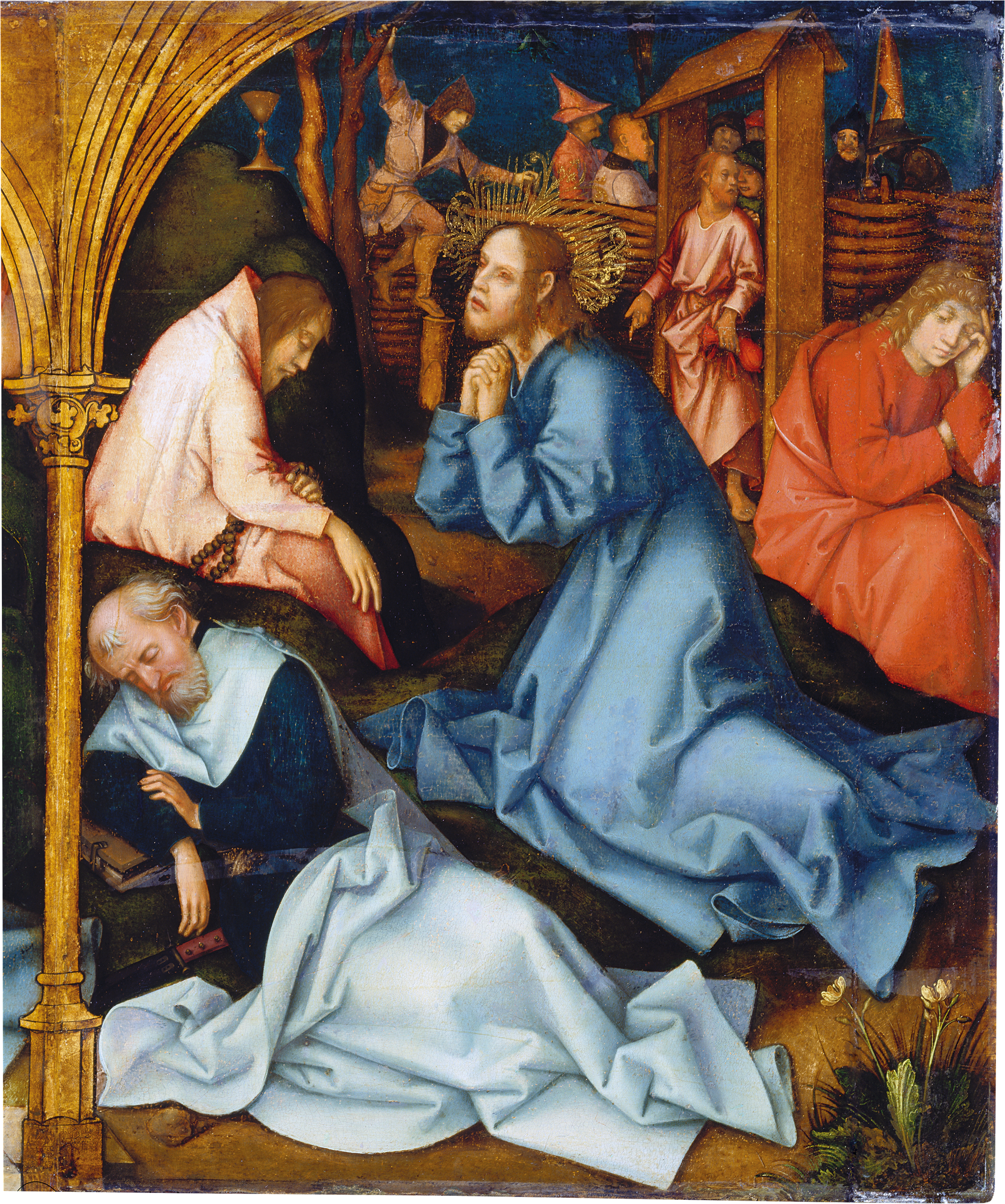 Retable dominicain de Francfort: L’agonie dans le jardin - Hans Holbein the Elder - Alpha Reproduction