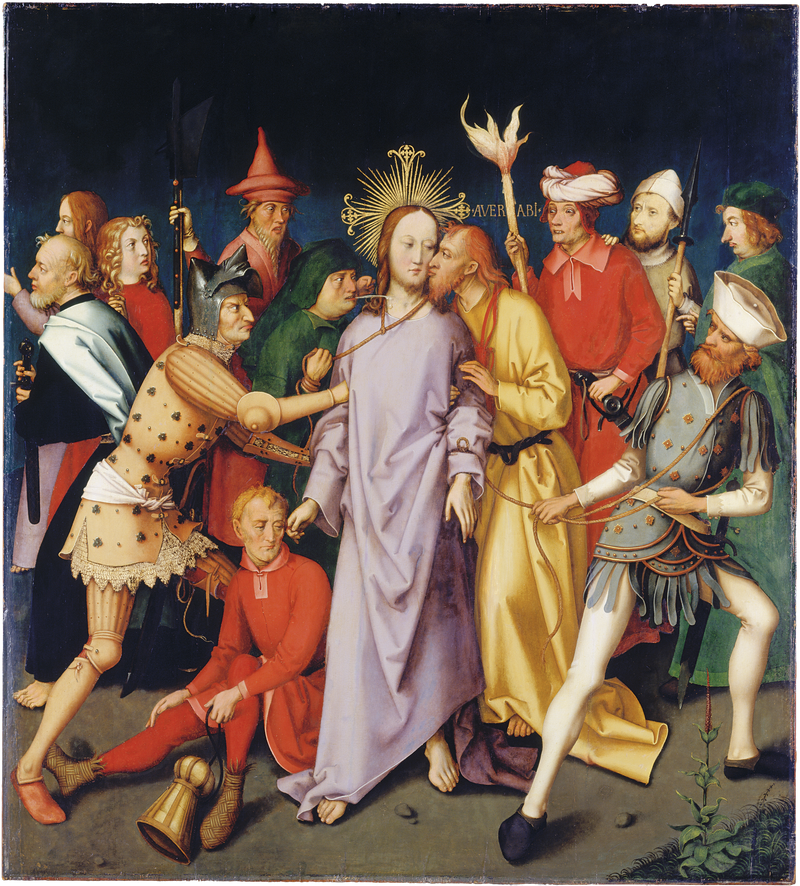 Retablo dominicano de Frankfurt: La arrestación de Cristo - Hans Holbein el Viejo