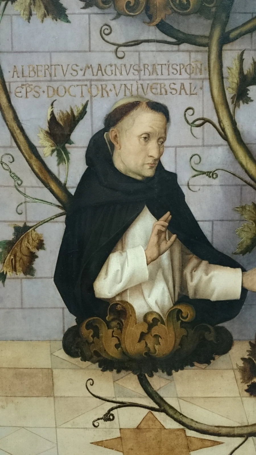 Retablo dominico de Frankfurt: Linaje de la orden dominica (parte inferior) - Hans Holbein el Viejo