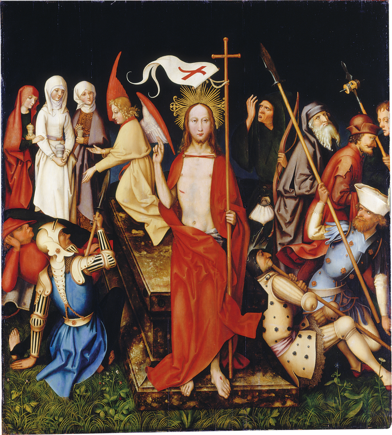 Retablo dominicano de Frankfurt: Resurrección - Hans Holbein el Viejo