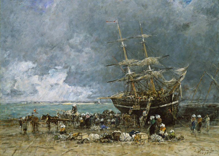 Regreso del Terranova - Eugène Boudin