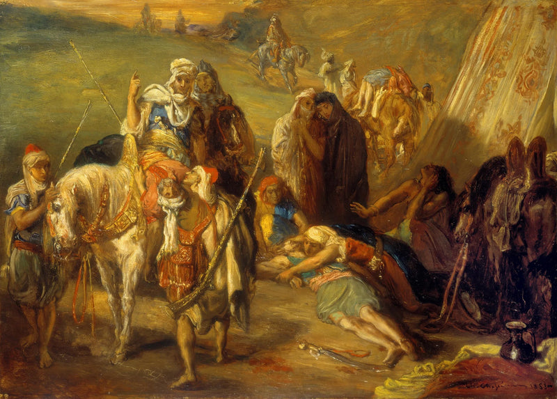 Regreso de los heridos - Théodore Chassériau
