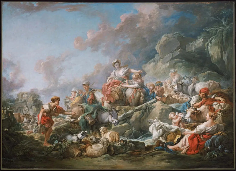Regreso al mercado - François Boucher
