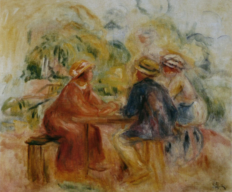 Reunión en el jardín - Pierre-Auguste Renoir