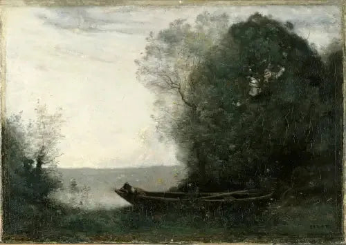 Ensueño sobre el estanque - Jean-Baptiste Camille Corot