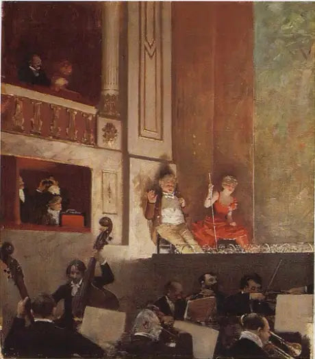 Reseña en el teatro de variedades - Jean Béraud