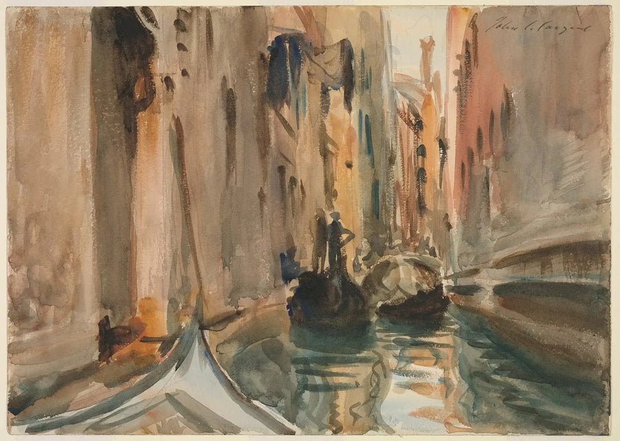 Río de San Salvatore, Venecia - John Singer Sargent