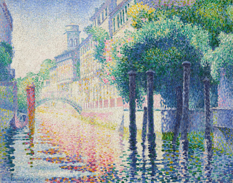 Río San Trovaso, Venecia - Henri-Edmond Cross