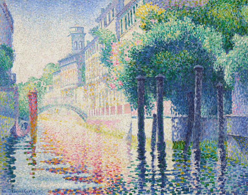 Río San Trovaso, Venecia - Henri-Edmond Cross