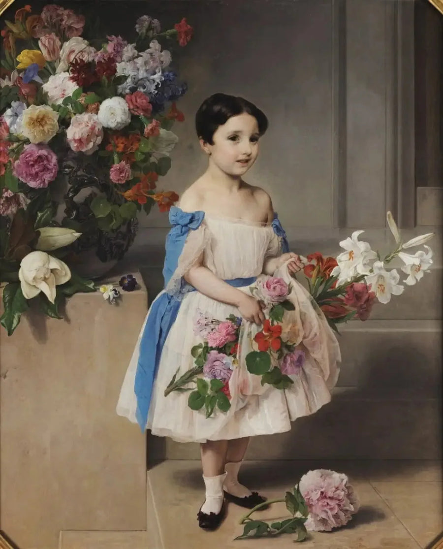 Retrato de la condesa Antonietta Negroni Prati Morosini pequeña - Francesco Hayez