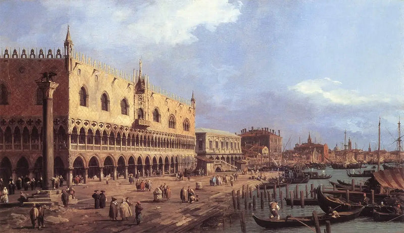 Riva degli Schiavoni hacia el este - Canaletto