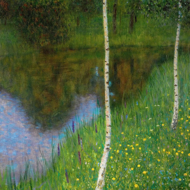 Ribera de lago con abedules - Gustav Klimt