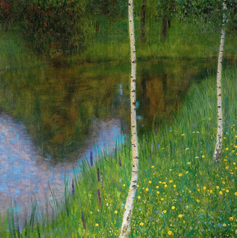 Ribera de lago con abedules - Gustav Klimt