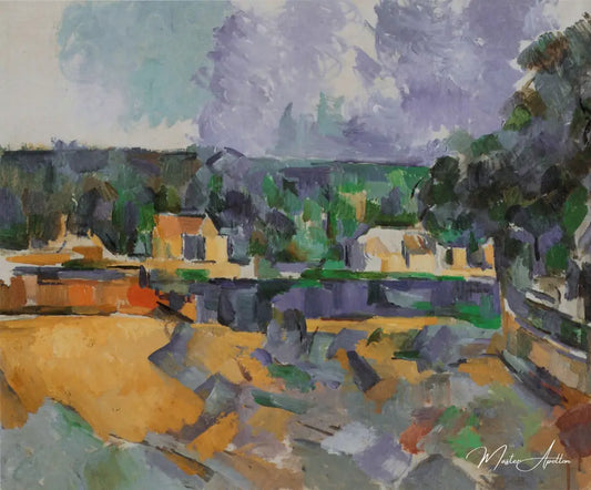 Rive de fleuve - Paul Cézanne - Reproductions de tableaux et peintures haut de gamme