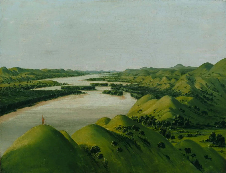 River Bluffs, a 1,320 millas sobre San Luis - George Catlin