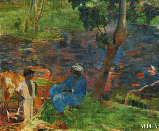 Rives du fleuve à la Martinique - Paul Gauguin - Reproductions de tableaux et peintures haut de gamme