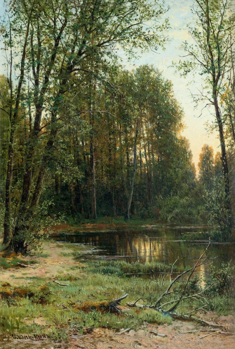 Río en el bosque - Ivan Chichkine