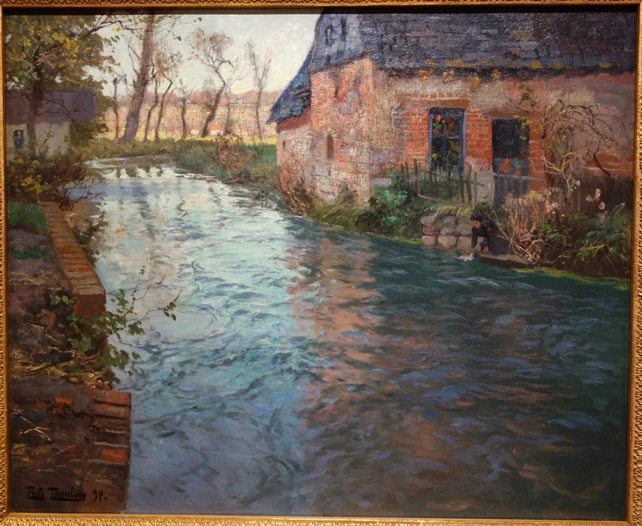 Río en Normandía - Frits Thaulow