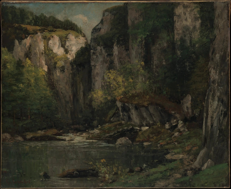 Río y rocas - Gustave Courbet