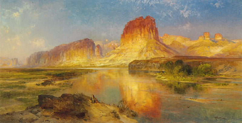 Río verde de Wyoming - Thomas Moran