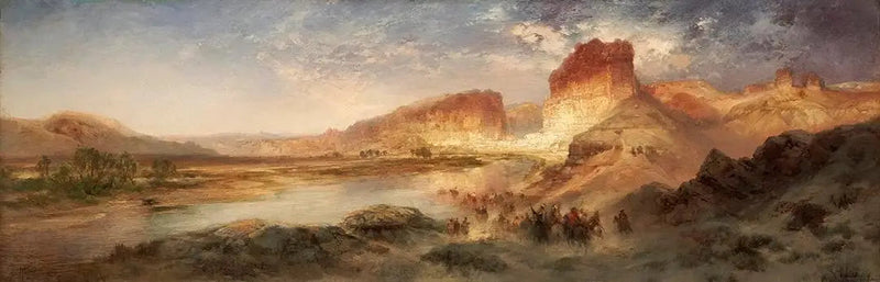 Río Verde, Wyoming - Thomas Moran