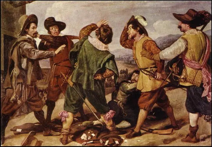 Combate de soldados frente a la embajada de España - Diego Velázquez