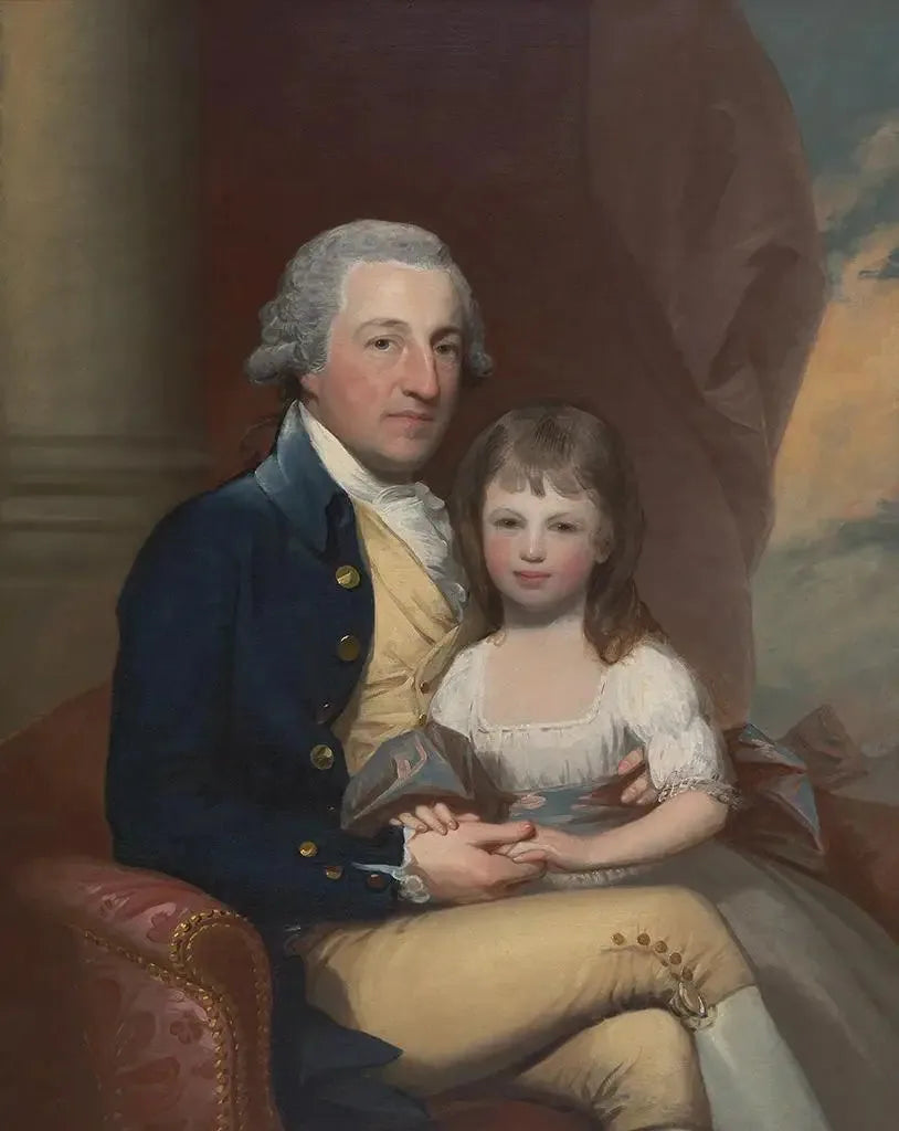 Robert Hare, Sr., y su hija Martha - Gilbert Stuart