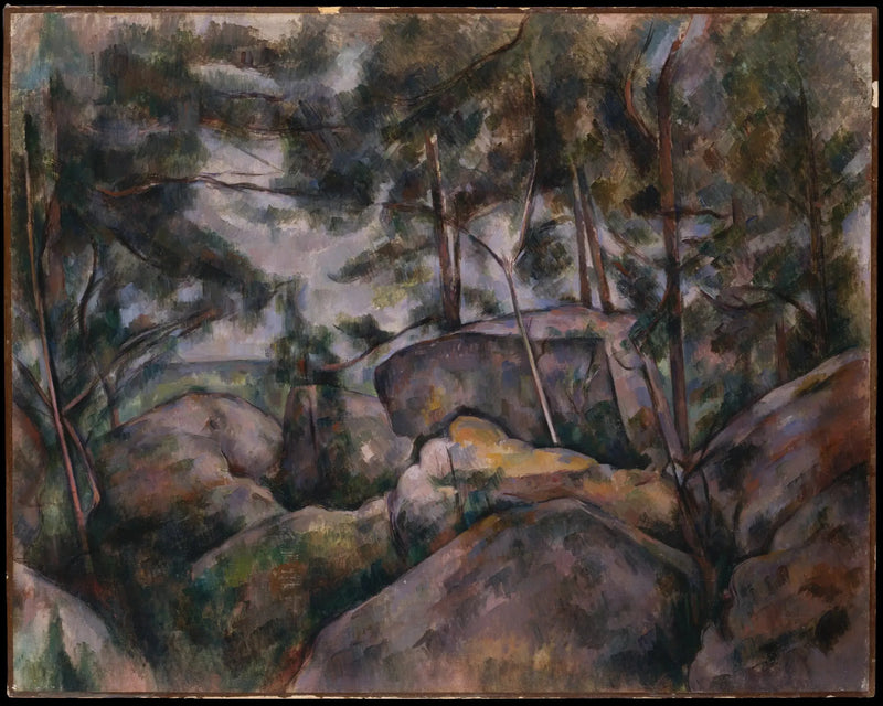 Rocas en Fontainebleau - Paul Cézanne