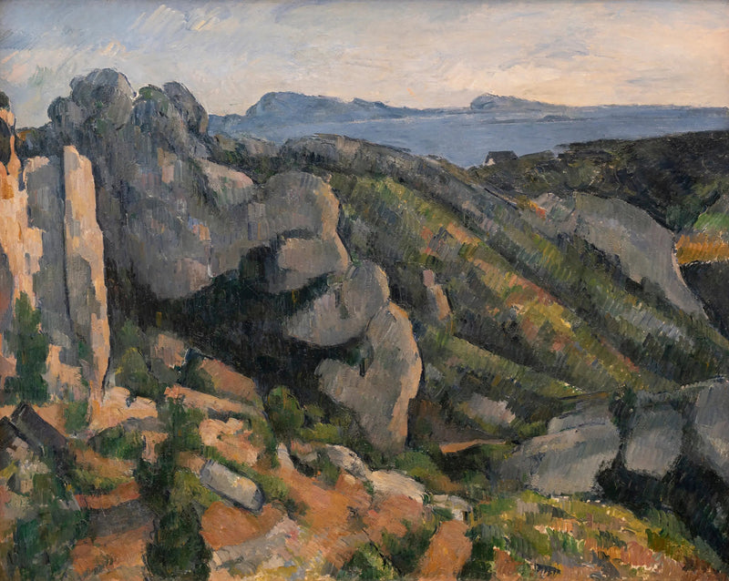 Rocas en l'Estaque - Paul Cézanne