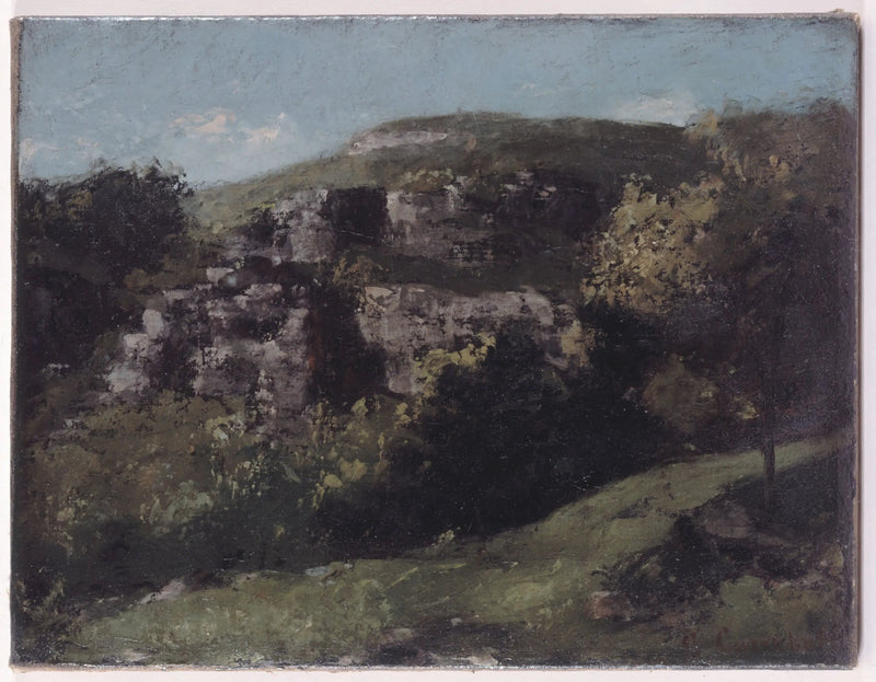 Rochers en Ornans - Gustave Courbet