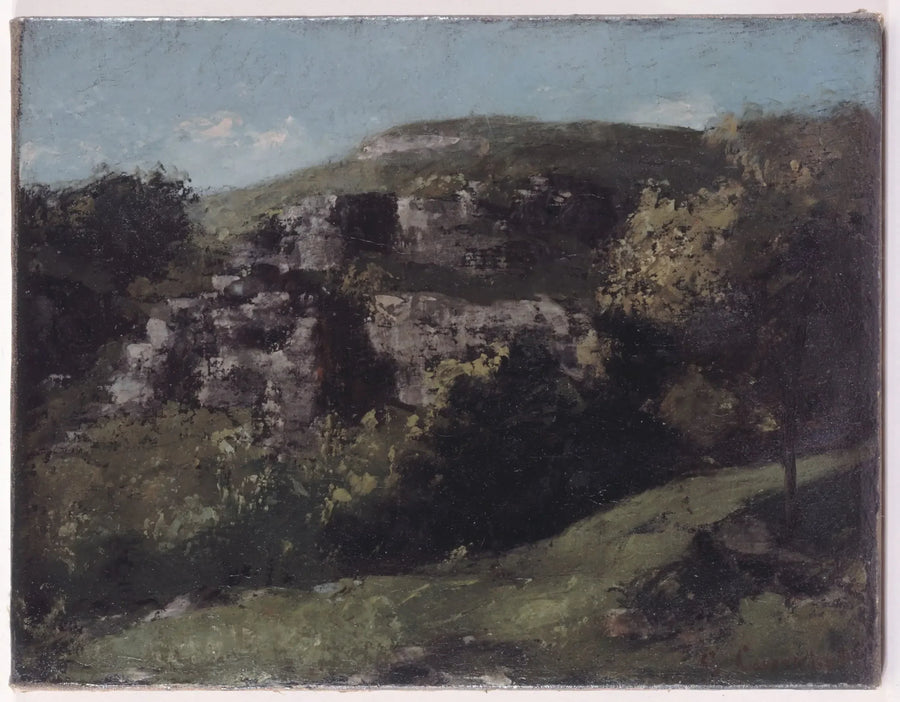 Rochers en Ornans - Gustave Courbet