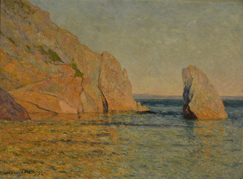 Rocas al atardecer - Maxime Maufra