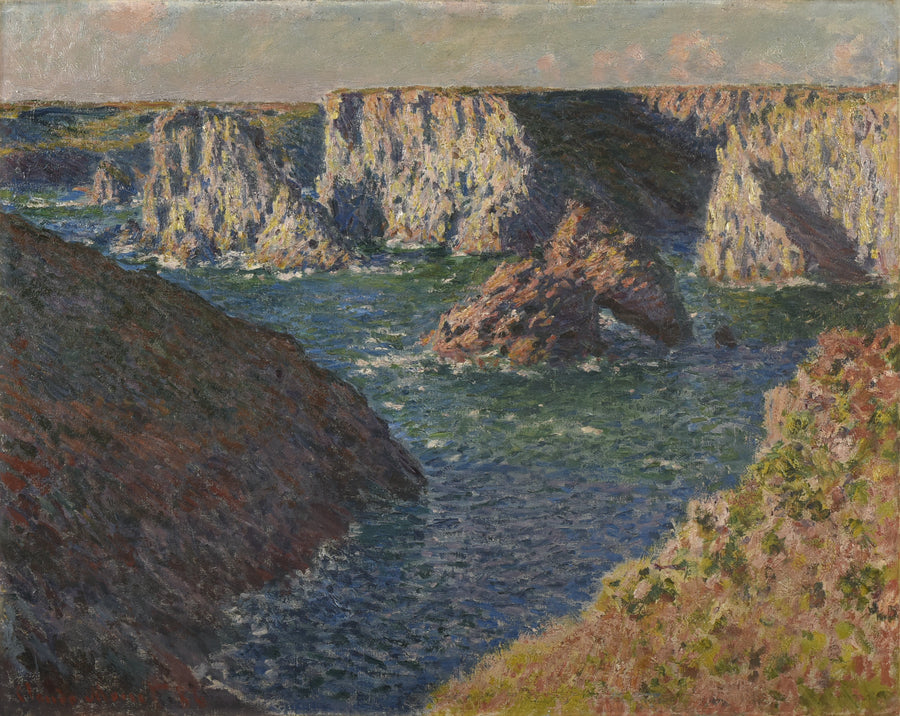 Los Acantilados de Belle-Île, la Costa Salvaje - Claude Monet