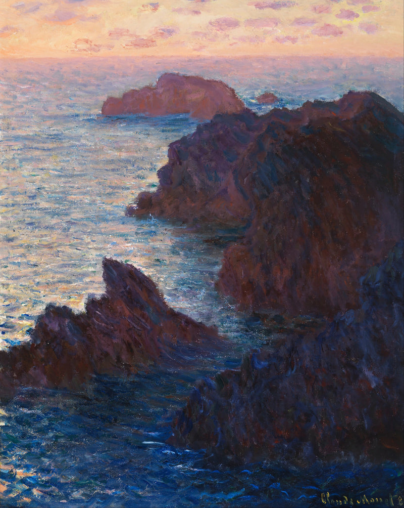 Rocas en Belle-Île, Port-Domois W1101 - Claude Monet