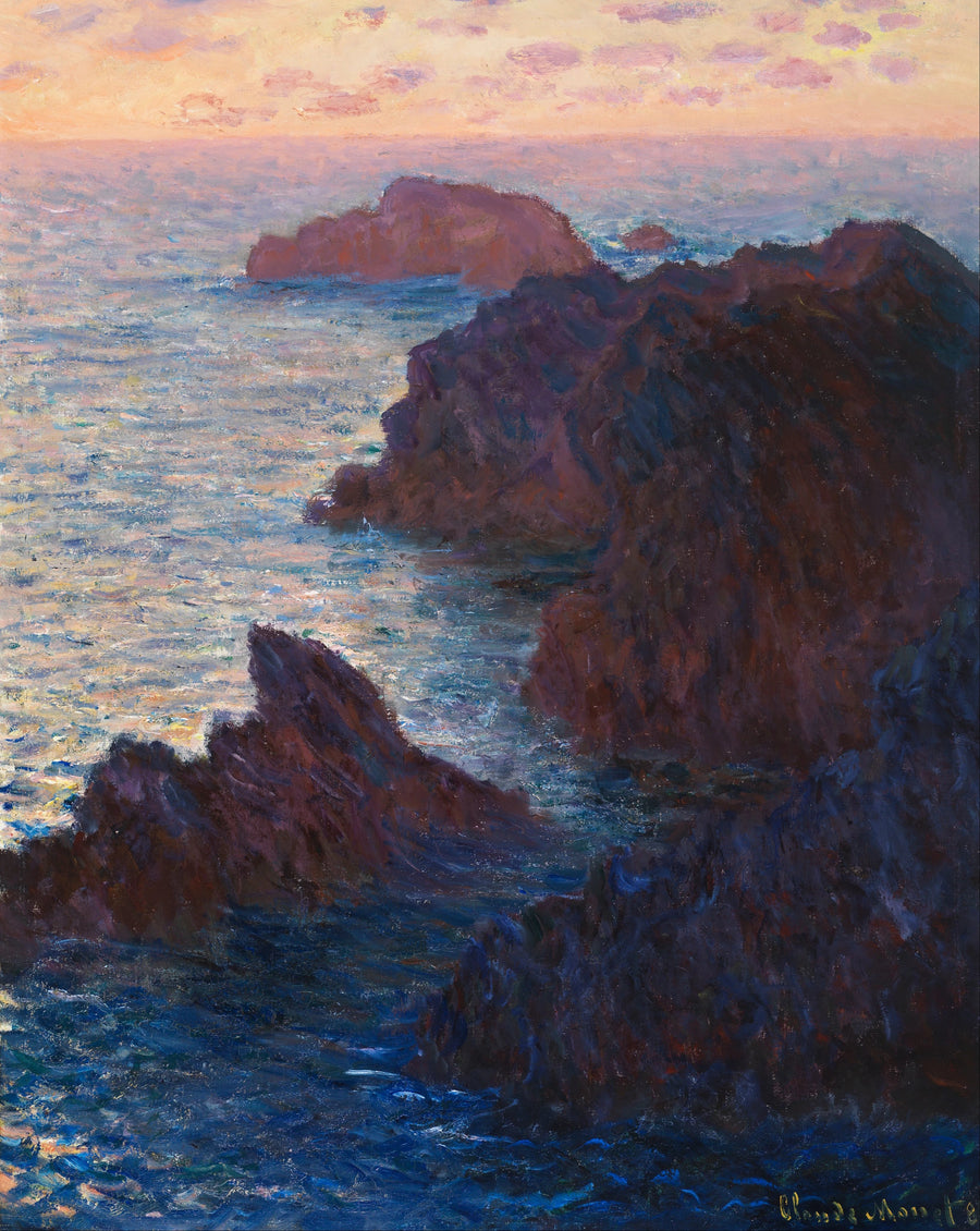 Rocas en Belle-Île, Port-Domois W1101 - Claude Monet