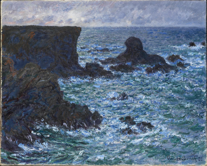 Rocas en Port-Coton, Lion Rock W1091 - Claude Monet