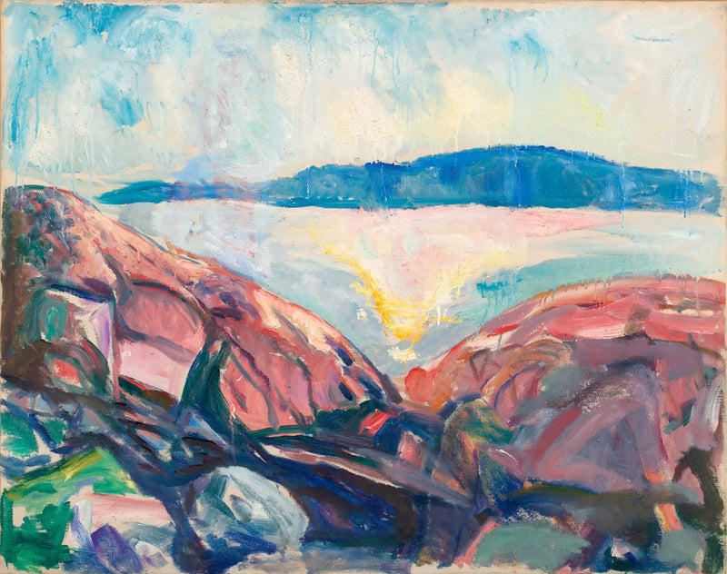 Rocas rojas - Edvard Munch