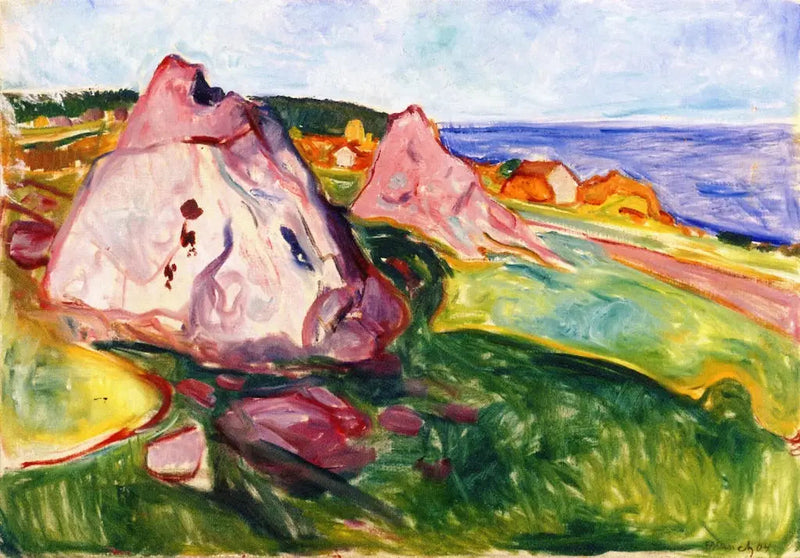Rocas rojas cerca de Åsgårdstrand - Edvard Munch