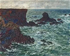 Rocas en Port-Coton, el León Rock, Belle Ile - Claude Monet